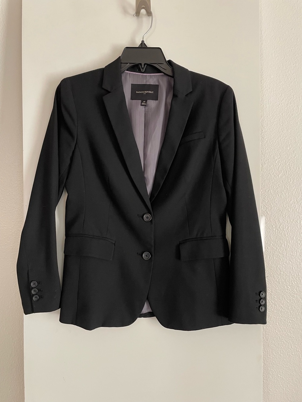 Banana Republic Black Classic Blazer Fully Lined Single Breasted NWOT new